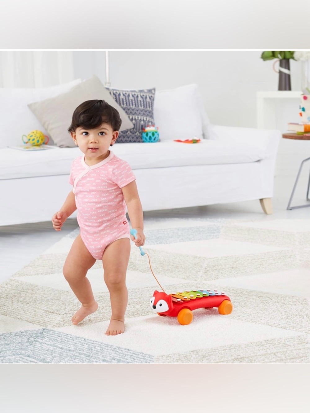 Skip Hop Fox Xylophone Pull Toy Toddler Musical Learning Toy